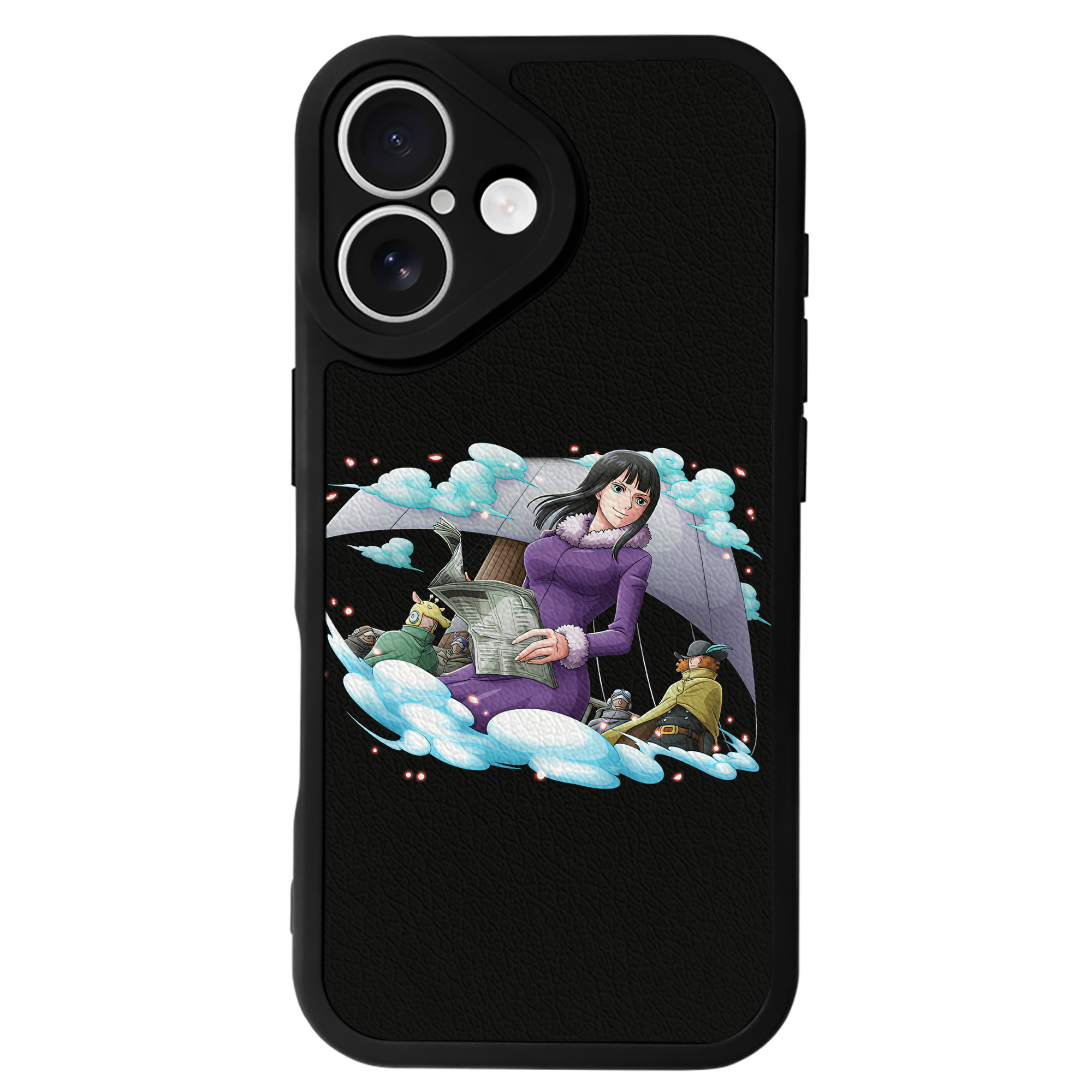 （画像用） ワンピース ニコ・ロビン ONE PIECE Nico Robin 【iPhone 16シリーズ対応】シリコンスマホケース（レザー調） 材質：シリコン